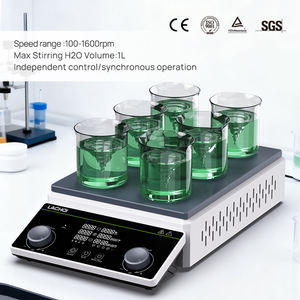 Agitador magnético de placa caliente de 12 posiciones LACHOI, 150 grados, multiposición, asíncrono, alta <span class=keywords><strong>velocidad</strong></span>, precio de fabricante - Product Image 1