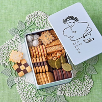 Vente en gros Offre Spéciale personnalisé imprimé hermétique couvercle boîte en étain boîtes d'emballage cadeau en métal rectangle chocolat biscuits conteneur en étain