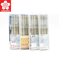 Vente en gros de stylos Sakura Micron, stylos à pointe fine professionnels pour le dessin, 14 types de pointes différentes pour le croquis