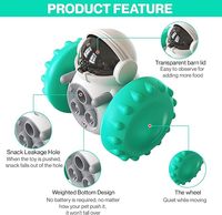Distributeur de friandises interactif de luxe Enyi pour animaux de compagnie, jouet robot intelligent à capteur, distributeur lent mobile avec roues de puzzle en ABS+PC pour chiens et chats