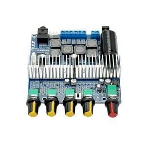 AIYIMA-Subwoofer estéreo profesional, amplificador de potencia BT de 2,1 canales, Tpa3116d2, 100W + 2x50W