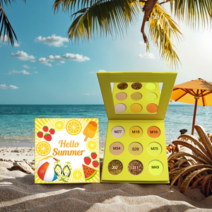 Tùy Chỉnh Cao Sắc Tố 9-Màu Long Lanh <span class=keywords><strong>Eyeshadow</strong></span> <span class=keywords><strong>Palette</strong></span> 9D Kim Loại Kết Thúc Bột Cho Đôi Mắt Số Lượng Lớn Giấy Mỹ Phẩm - Product Image 1