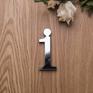 Letras Minúsculas Regulares, Espejo Acrílico Dorado, Adhesivo de Pared Impermeable y Ecológico, Letra <span class=keywords><strong>Cursiva</strong></span> 3D, Decoración Moderna para el Hogar - Product Image 4