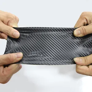 HanYa 7D matte black Auto carbon fiber car wrap vinyl film adhesive bubble free film for car body protection