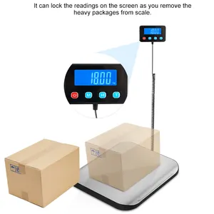 High Precision Lcd Display 200kg 440lbs Electronic Postage Warehouse Suitcase Stainless Steel Luggage Scale Shipping Scale