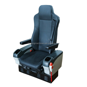 Siège de cabine d'<span class=keywords><strong>excavatrice</strong></span> OEM avec levier de commande, siège conducteur à suspension pneumatique avec accoudoir et appui-tête, pièces de machines de construction - Product Image 3