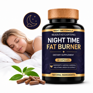 Cápsulas Quemagrasas Nocturnas con Garcinia Cambogia, Melatonina y Extracto de Té Verde, Suplemento Dietético para Adultos, 60 Unidades - Product Image 1