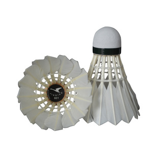 <span class=keywords><strong>Volant</strong></span> de badminton en plumes de canard, design circulaire complet, logo résistant, jeu stable, vol stable, qualité d'entraînement, norme or 601 - Product Image 5