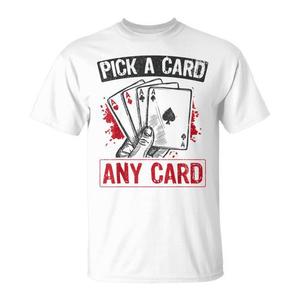T-shirt Pick Any Card Magic pour magiciens à des fins promotionnelles - Product Image 1