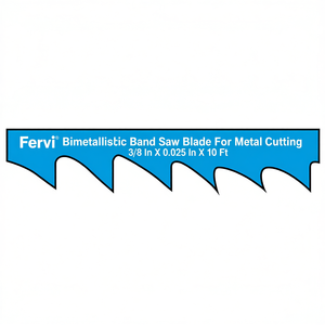 Hoja de sierra de cinta bimetálica Fervi para corte de metal, 3/8 pulg. x 0.025 pulg. x 10 pies - Product Image 2