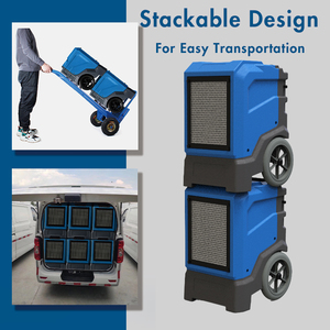 Üst satış taşınabilir 240 pints LGR su hasarı restorasyonu ticari nem giderici - Product Image 5