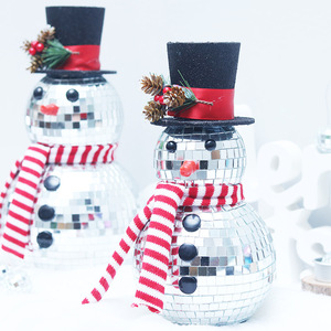Decoraciones navideñas Bola de espejo creativa Muñeco de nieve Muñeca Ktv Hotel Centro comercial Decoración - Product Image 4