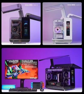 Gabinete de <span class=keywords><strong>PC</strong></span> LY, Mejores Ventas, Pantalla LCD, <span class=keywords><strong>Cristal</strong></span> Templado, Ventiladores Personalizados <span class=keywords><strong>con</strong></span> Arcoíris, Micro ATX, <span class=keywords><strong>Cristal</strong></span> Templado, SPCC, para Juegos - Product Image 3