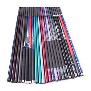 Queues de billard sur mesure en fibre de carbone, sections 2 et 3, durables, pour billard américain, avec étui de protection à roulettes. - Product Image 3