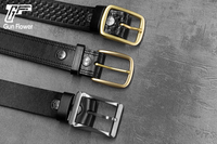 Ceinture pour homme en cuir pleine fleur véritable Gun & Flower
