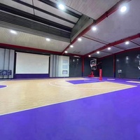 3.5-6mm professionnel Pickleball terrain de basket tapis de sol intérieur anti-dérapant sol rouleau PVC vinyle Cour tapis pour Badminton