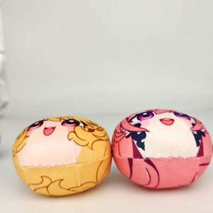 Printing Spheroidal Anime Plush Keychains Squishy Hairy Crystal Velvet Soft Metal Custom Logo Eco-Friendly Keyring - Product Image 6