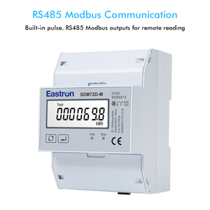 Medidor de Electricidad Inteligente Trifásico SDM72D-M con Pantalla LCD Digital <span class=keywords><strong>y</strong></span> Modbus RTU RS485 - Product Image 5