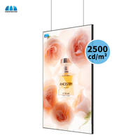 Pantalla LCD para Ventana Semi-Exterior, Conexión Directa, Altavoz Integrado, 2500 Nits, Señalización Digital Publicitaria para Escaparates de Centros Comerciales