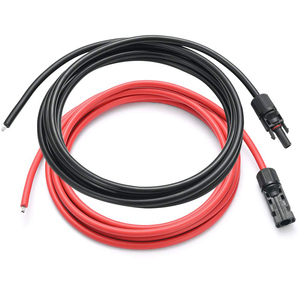 Conectores de puerto dual macho y hembra Enchufe 6 Cable cuadrado Cable de extensión solar Cable de conexión fotovoltaica - Product Image 1