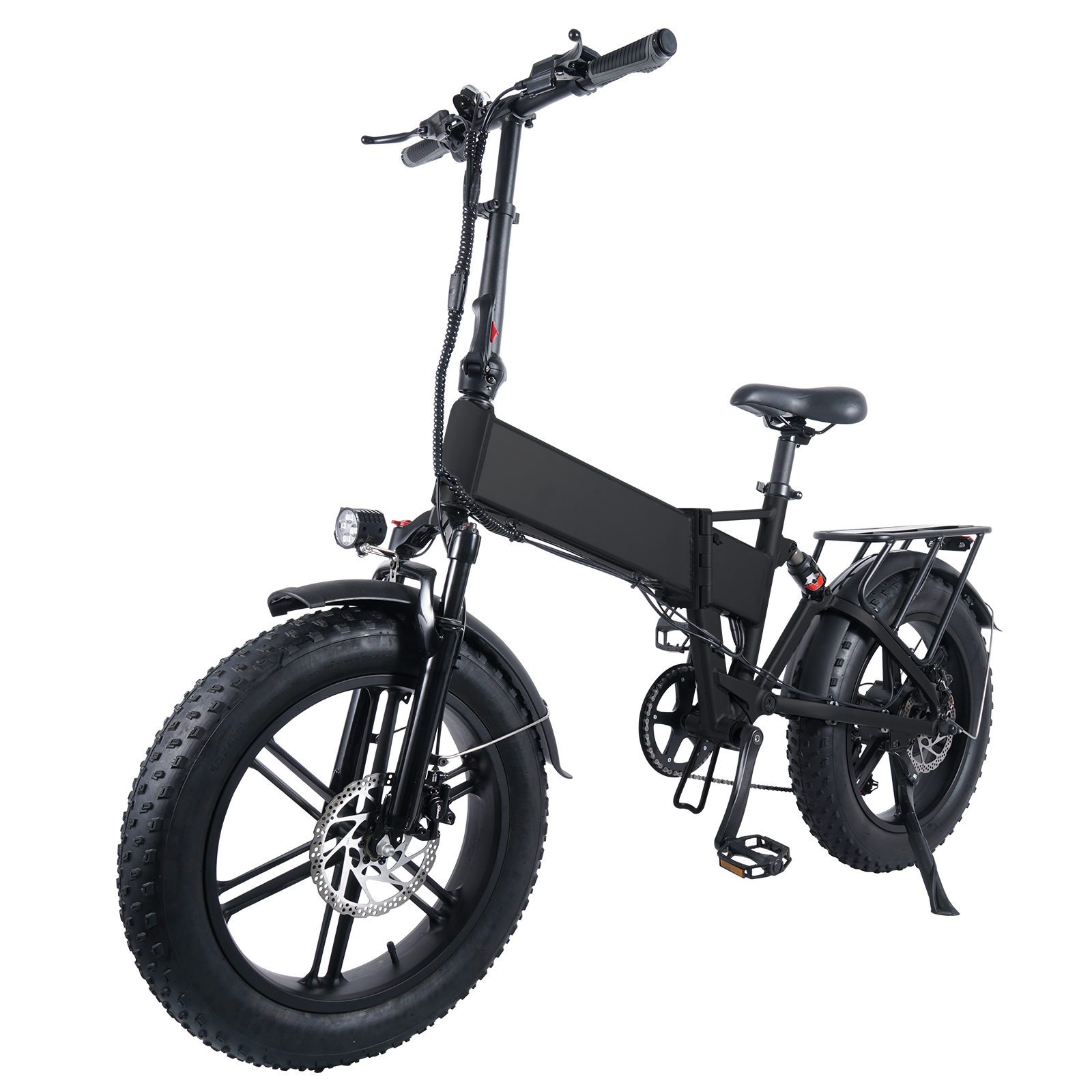 Negro plegable E-bike