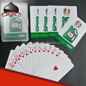Cartas de Póker Publicitarias de Diseño Personalizado en Acrílico, Baraja Doble Transparente, Impresión en Caliente, Tinta Ecológica, Certificación EN 71, Plástico - Product Image 6