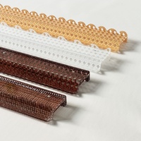 Meilleure vente : Règle pliable en acrylique pour pousseurs de tuiles de Mahjong, en forme de U, 20 pouces, style américain, avec grain de rotin véritable