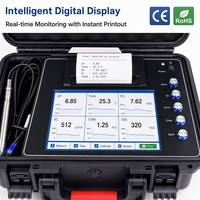 Analyseur de qualité de l'eau portable multiparamètres TDR-5C, capteur numérique RS485, détecte le pH, le DO, l'EC, la turbidité, l'ORP, l'azote ammoniacal