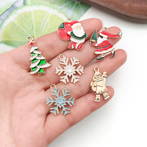 Nouveaux pendentifs unisexes de Noël en alliage, multicolores et multi-styles, mignons, de 10 à 30 mm, pour colliers et bracelets DIY - Product Image 2