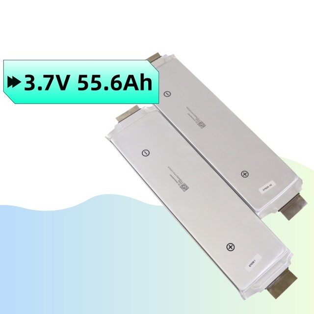 LFP/NMC Lithium Ion Pouch Cell Battery 3.7V 50.5Ah 55.6Ah 60Ah 75Ah Ultra Thin for Electric Scooter