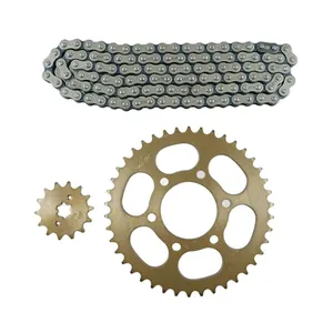 Motorcycle Accessories 20Crmuti 45# Steel Sprockets With Chain