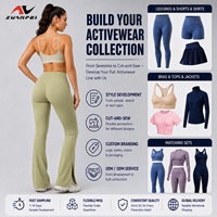 Vêtements de sport, leggings de yoga à séchage rapide pour femmes, entraînement physique, mouvements faciles, fournisseur en gros OEM, flares de fitness