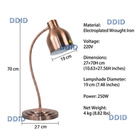 Lampe chauffante infrarouge de qualité supérieure pour restaurants et hôtels, chauffe-plats pour buffet, lampe chauffante pour aliments