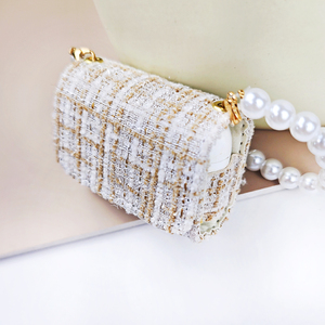 Cho cô gái ngọc trai xử lý vải trường hợp bìa cho Apple AirPods <span class=keywords><strong>4</strong></span> gen độc đáo Tai nghe Túi bảo vệ thiết kế - Product Image 3