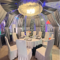 Prix bon marché d'usine Serre PC Dome House Tente dôme géodésique pour restaurant