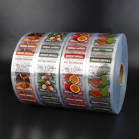 Autocollant transparent imprimé personnalisé, étiquette transparente pour animaux de compagnie, rouleau d'étiquettes pour cosmétiques, gel douche, emballage de bouteilles en plastique
