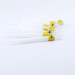 Cylindrical Glass Tubes Clear Glass Straws Custom Sticker Glass Filter Mouthpiece - Product Image 2