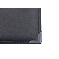 Microfiber kulit resmi dokumen & Akses tempat kartu kerja ID lencana nama Tag-Microfiber Kulit Kasus