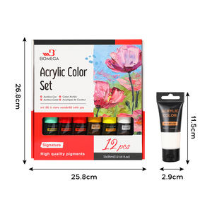 Bomeijia ชุดสีอะคริลิค24สี35มล. แบบมืออาชีพปลอดสารพิษ - Product Image 5