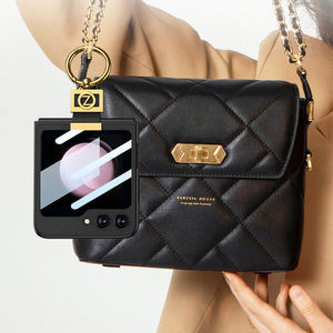 Anneau de galvanoplastie attaché en cuir antichoc étui à rabat étui de protection pour Samsung Galaxy <span class=keywords><strong>Z</strong></span> Flip 5 - Product Image 3