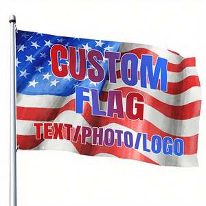 Drapeaux pliables personnalisés promotionnels double face 3x5 pieds 100% polyester, impression numérique, style tendance, modèle FA24 pour événements - Product Image 4