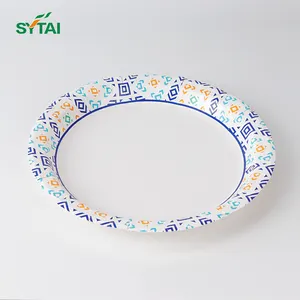6 7 8 9 10 Inch Disposable Biodegradable Custom Paper Plates