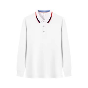 Personalized Long Sleeve <b>Polo</b> <b>Shirts</b> for <b>Men</b> - Custom Printed/Embroidered Logo Work Uniforms - Product Image 6