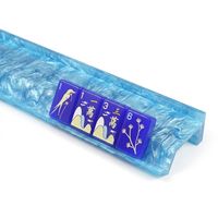 Support de Mahjong Nacré Festonné/Droit de 20 Pouces et Ensemble de Poussoirs Magnétiques – Supports Vert Perle Personnalisés avec Logo