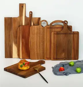 फैक्टरी मूल्य पर्यावरण-अनुकूल रसोई सहायक उपकरण पिज्जा फल सब्जियां ब्रेड भोजन/मांस के लिए बांस की लकड़ी लकड़ी का कटिंग बोर्ड