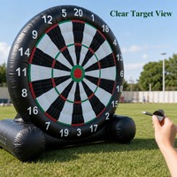 Cible géante gonflable de football et de fléchettes avec Velcro, en PVC, pour fêtes en extérieur, enfants et adultes, Noco