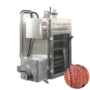 <strong>Commercial</strong> Automatic Stainless Steel Chicken Meat <strong>Smoker</strong> Big Small Smoke House <strong>Oven</strong> for Sausage &amp; Food Smoking with Wood Fired - Product Image 1