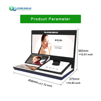 Présentoir de table de comptoir d'affichage interactif acrylique présentoirs promotionnels présentoir de système de publicité de promotion précis LCD