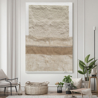 Grande oeuvre de décoration intérieure personnalisée 3d toile de lin Art mural fournitures de peinture à l'huile abstraite