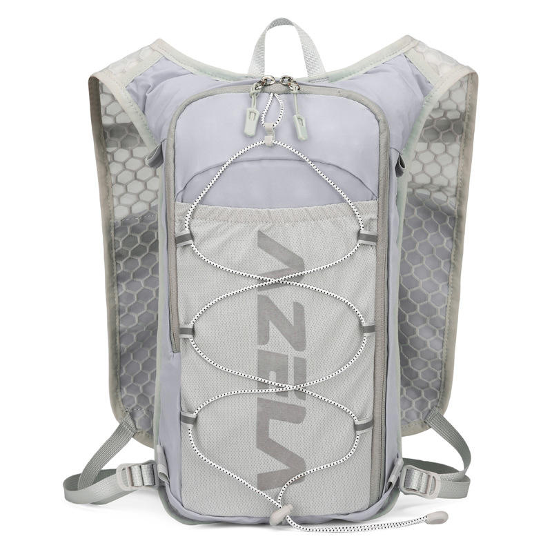 Gris-sac à dos + blanc 1.5l sac d'eau douce + 500ml bouteille d'eau